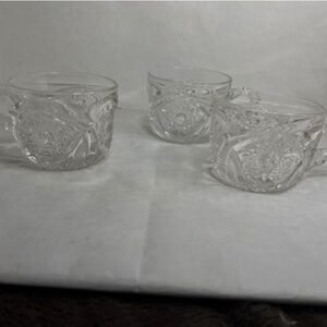Antique Punchbowl Cup - Cambridge Glass Company Circa 1914 Set of 3